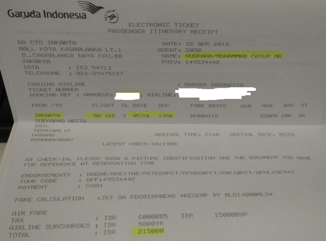 No pict hoax ya, nah ini tiket saya buat lebaran nanti