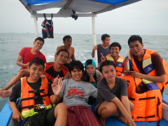 Menuju spot snorkeling