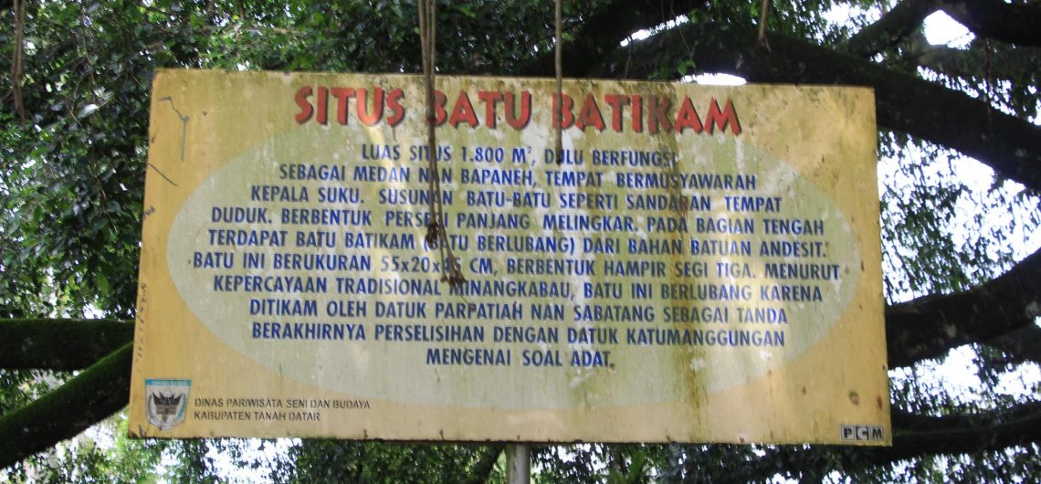 Cagar budaya Batu Batikam